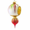 Huras Family 9.0 Inch Winter Garden Christmas Tree Ornament , Christmas Decor Classic Merry & Bright Reflector Drop (1PC) - 4 of 4