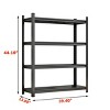 Syemin Utility Storage Shelves Garage Storage Rack, 4-Story Heavy Duty Shelve, Adjustable Shelving Unit, Industrial Shelf, Black, 39.4"*13.8"*44.1" - 4 of 4