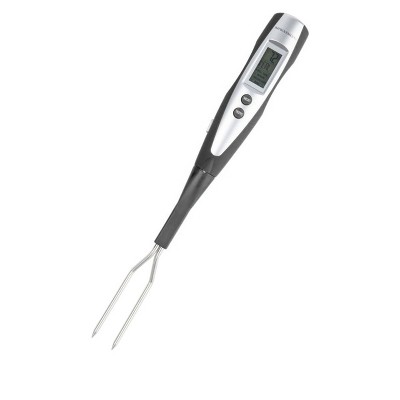 Improvements Digital Thermometer Fork Refurbished Black : Target