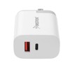 Insten Insten 30W USB C Wall Charger, Dual Port QC Fast Charger & PD Type C Charging for iPhone 15/ 14/ 13/ Pro/ iPad, Samsung - 4 of 4