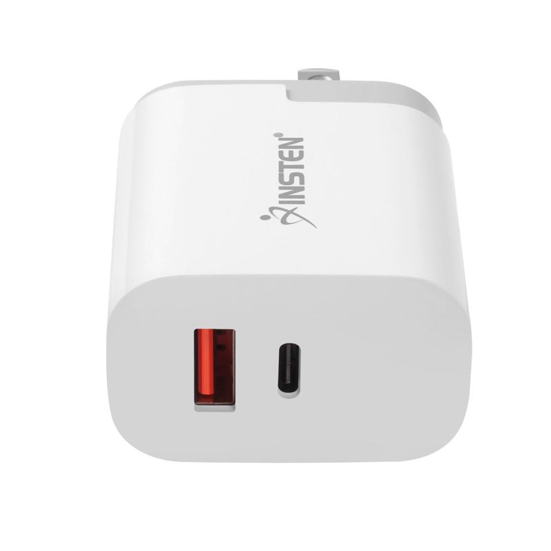 Insten Insten 30W USB C Wall Charger, Dual Port QC Fast Charger & PD Type C Charging for iPhone 15/ 14/ 13/ Pro/ iPad, Samsung, 4 of 10