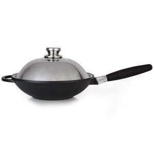 BergHOFF EuroCAST Cast Aluminum Nonstick Woks with Lid - 1 of 4