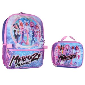 Mermaze Mermaidz Mermazing Travel Backpack With Detachable Lunch Box 2 Piece Set - 1 of 4