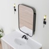 Dovelina Iron Frame Arched Wall Mirror Cabinet Multifunctional Wall-Mounted Mirrored Cabinet with Magnetic Doors - 4 of 4