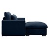 Modular Corduroy Sofa with Storage Ottoman & Deep Seat - 4 of 4