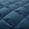 Peace Nest 100% Cotton White Goose Down Comforter Pleated Fluffy Feather Comforter Duvet Insert with Corner Tabs for All Seasons, Navy - image 4 of 4