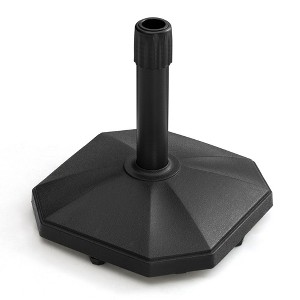 Crestlive Products Patio Umbrella Base 30LBS Heavy Duty Outdoor Patio Market Umbrella Stand for Deck, Poolside, Balcony, Wind-Resistant Design Black - 1 of 4