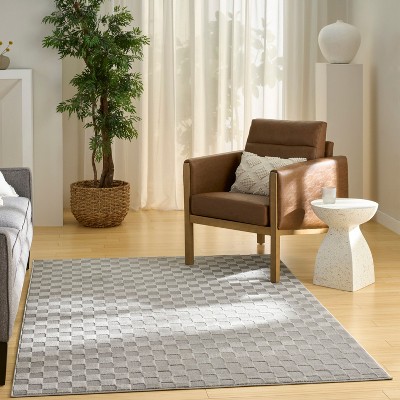 Nourison Serenity Home Checkered Geometric Indoor Area Rug