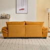 MAYEERTY Corduroy Loveseat Upholstered Deep Seat Comfortable Sofa with Pillows for Bedroom Living Room Office Yellow - 4 of 4