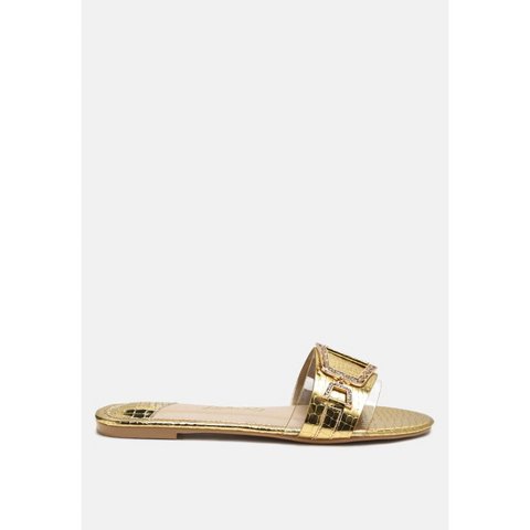 Обувь London Rag Womens Brillo Jewel Croc Flats 6
