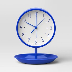 Trinket Tray Alarm Clock Blue - Room Essentials™ - 1 of 3