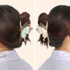 Unique Bargains Women's Butterfly Metal Hair Claw Clip Gold Tone 2 Pcs - 2 of 4