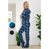 ADR Women's Plush Fleece One Piece Hooded Footed Zipper Pajamas, Soft Adult Onesie Footie with Hood - 3 of 4
