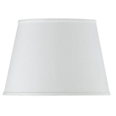 Cal Lighting Hardback White Faux Silk Shade