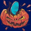Junior's Design By Humans Halloween smashed pumpkin By BlackBerry55 T-Shirt - 2 of 2