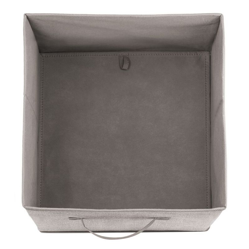 mDesign Soft Fabric Closet Organizer Box with Pull Handle, 4 of 8