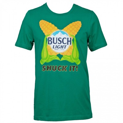 Mens Busch Light Shuck It! Green Corn T-Shirt