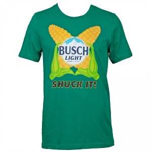 Mens Busch Light Shuck It! Green Corn T-Shirt - 1 of 4
