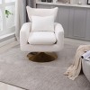 Classic Mid-Century 360-Degree Accent Chair Swivel, Accent Chairs Modern, Swivel Chairs With Upholstery, Swivel Chairs Accent-Cuddlewood - 2 of 4