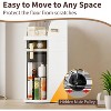 Narrow Bathroom Storage Cabinet, Slim Rolling Bathroom Storage Organizer with Drawers, Wheels,Toilet Paper Holder, Waterproof - 3 of 4