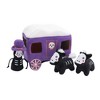 ZippyPaws Halloween Burrow Interactive Dog Toys, Colorful Squeaky Dog Toys, and Plush Dog Puzzles – Haunted Carriage - 2 of 4