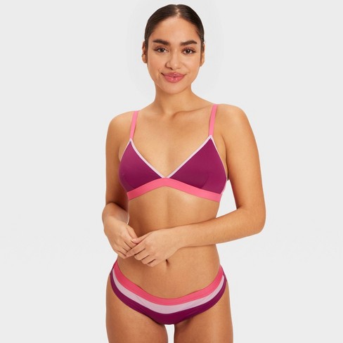 VERY SEXY Neon Pink Unlined Triangle Bralette