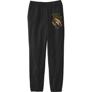 "Perfect Spirals" Flaming Football Youth Jogger Pants - 1 of 2