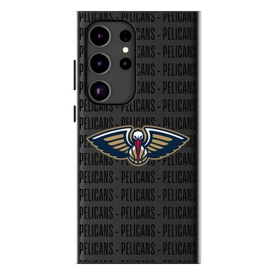 Keyscaper New Orleans Pelicans Text Backdrop MagSafe Compatible Cell Phone Case for Galaxy S24 Plus
