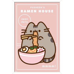 Trends International Pusheen: Bento Box - Ramen House Framed Wall Poster Prints - 1 of 4