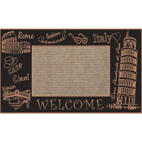 J&v Textiles Original Durable Rubber Door Mat, 18x28, Heavy Duty Doormat, Indoor  Outdoor, Waterproof, Easy Clean, Low-profile Mats For Entry, Garage : Target