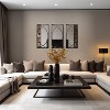 LuxenHome 3-Piece Black Metal Rectangular Wall Mirror Set - 3 of 4