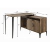 NicBex L Shaped Desk Home Office Desks Morden Desk with Storage Study Work Desk with 3 Cabinet and Sliding Door for Study and Office - 2 of 4