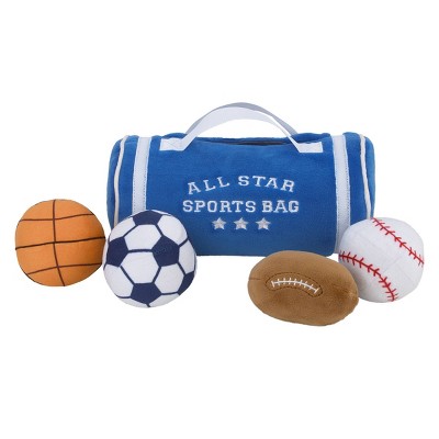 Little Love by NoJo All Star Sports Bag Toy Set - Blue Plush - 5pc
