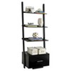 Breighton Home Harper Ladder Bookshelf with Integrated File Drawer - 2 of 3