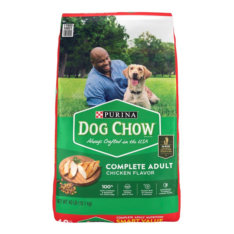 Purina Dog Chow with Real Chicken Adult Complete & Balanced Dry Dog Food, 1 of 7