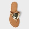 Women's Layla Ornament Thong Sandals - A New Day™ Tan - 3 of 4