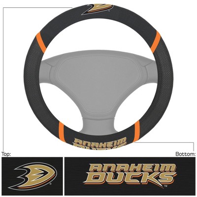 NHL Anaheim Ducks Embroidered Steering Wheel Cover