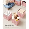 SONGMICS Storage Cubes Non-Woven Fabric Bins with Double Handles Set of 6 Closet Organizers for Shelves Foldable for Clothes - 3 of 4
