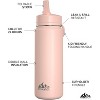 Hydrapeak 20oz Kids Stainless Steel Leak Proof Water Bottle with Straw Lid and Flexible Handle - 2 of 4