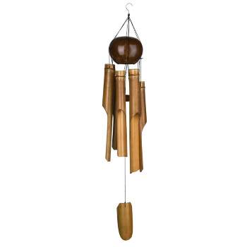Woodstock Wind Chimes For Outside, Garden Décor, Outdoor & Patio Décor, Whole Coconut Chime Wind Chimes