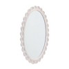 Brewster 30' Carai White Mirror: Oval, Farmhouse Style, No Assembly, MDF Frame, Wall Mount - 4 of 4