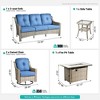 XIZZI OUTDOOR SWIVEL ROCKER SETS: 3-PC Rocker + Modular Sofa & Fire Pit Options - All-Weather Fabric, 8 Color Choices for Patio, Garden, Poolside - 2 of 4