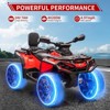 Jojoka 4 Wheel Kids ATV, Bombardier Licensed 4WD Electric ATV, 12V Ride On Toy Car w/4X200W Motors, 2-Seater - 4 of 4