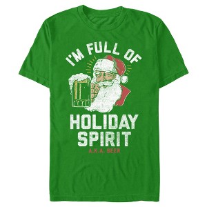 Men's Lost Gods Distressed Santa Beer T-Shirt - 1 of 4