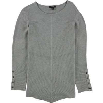 Alfani Womens Snap Detail Pullover Sweater