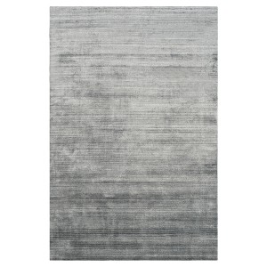 Dark Gray Solid Woven Area Rug - (8