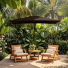 Hyleory 10FT Market Umbrella for All Seasons, 6 Iron Core Ribs, Size: 120" x 96" - 2 of 4