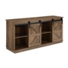GlasFlength TV Stands and Consoles Modern Minimalist TV Stand with Open Storage for Living Room Brown,58”*15.5”*27.4" - 4 of 4