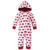 Hudson Baby Infant Girl Fleece Jumpsuits, Coveralls, and Playsuits 2pk, Christmas Unicorn - 3 of 3