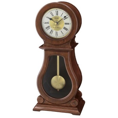 Seiko Albany Pendulum Chime Mantle Clock, Brown
